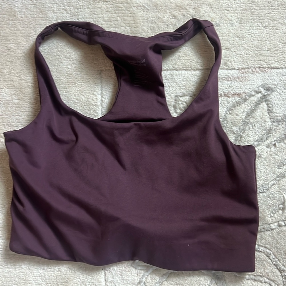 Girlfriend collective Paloma sports bra in plum M